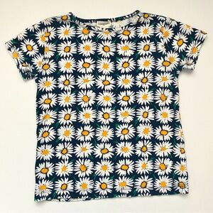 Girls’ J. Crew Factory Checkerboard Daisy Printed Graphic Short Sleeve Top